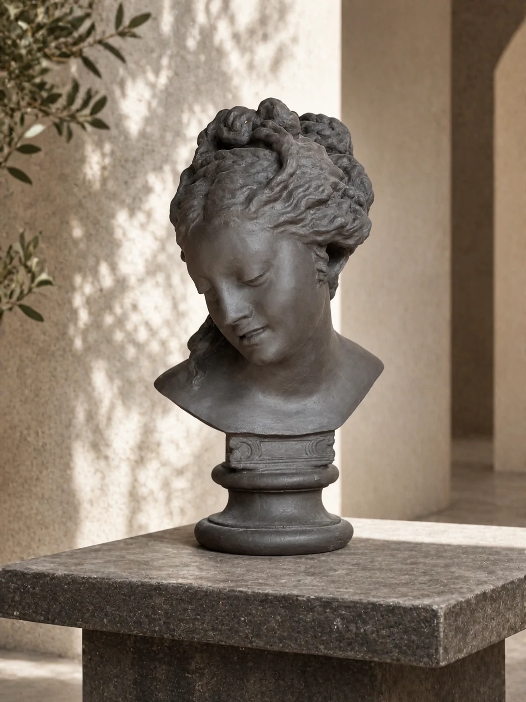 Buste Aphrodite III en terre ANTHRA