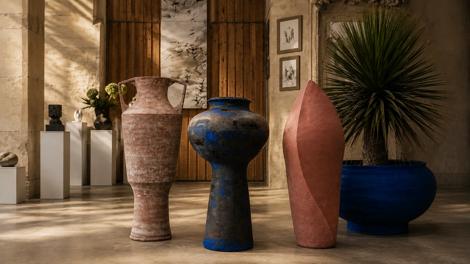 Ceramic Factory selection in an architectural interior